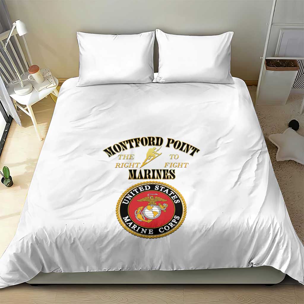 Montford Point Marines Bedding Set African American Heroes White - African Pride