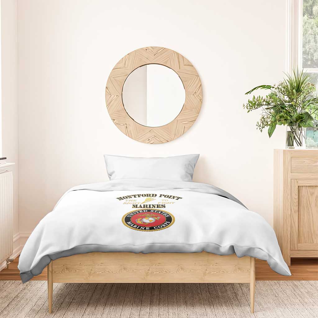 Montford Point Marines Bedding Set African American Heroes White - African Pride