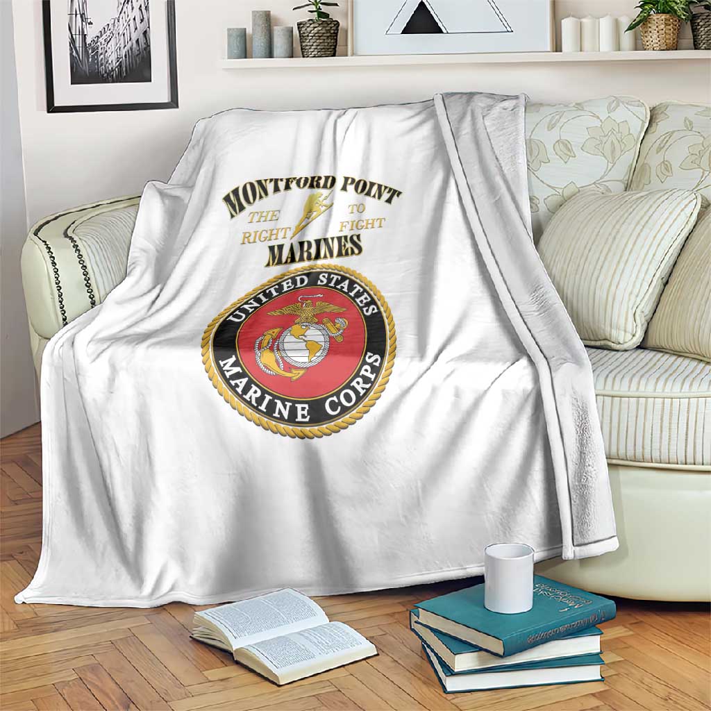 Montford Point Marines Blanket African American Heroes White - African Pride