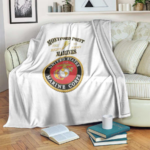 Montford Point Marines Blanket African American Heroes White - African Pride