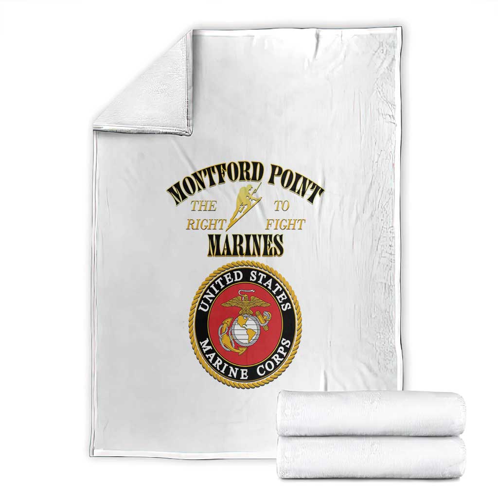 Montford Point Marines Blanket African American Heroes White - African Pride