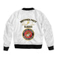 Montford Point Marines Bomber Jacket African American Heroes White - African Pride