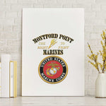 Montford Point Marines Canvas Wall Art African American Heroes White - African Pride