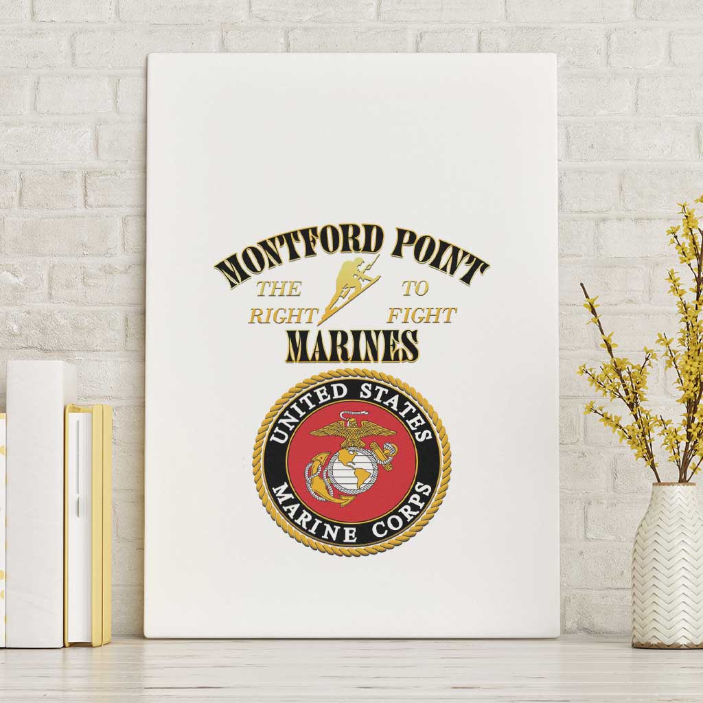Montford Point Marines Canvas Wall Art African American Heroes White - African Pride