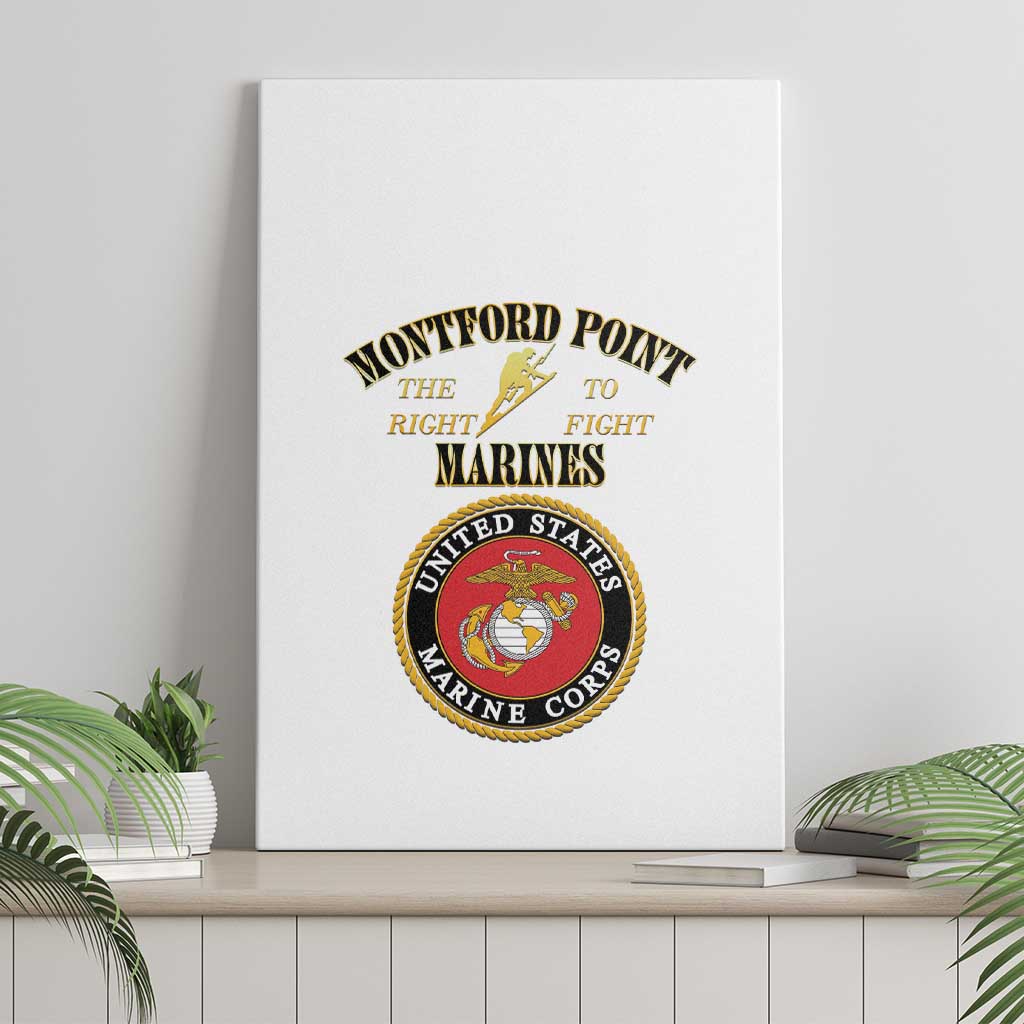 Montford Point Marines Canvas Wall Art African American Heroes White - African Pride