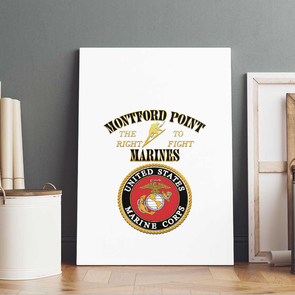 Montford Point Marines Canvas Wall Art African American Heroes White - African Pride