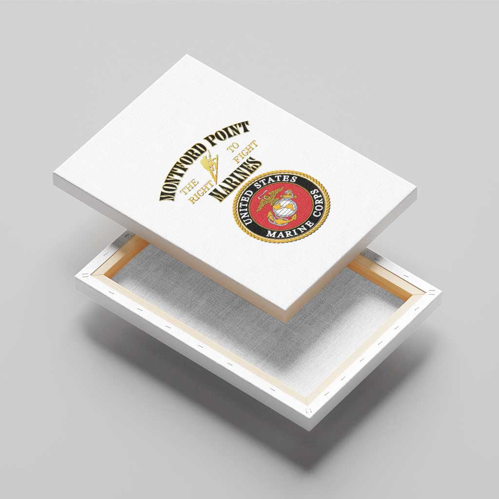 Montford Point Marines Canvas Wall Art African American Heroes White - African Pride