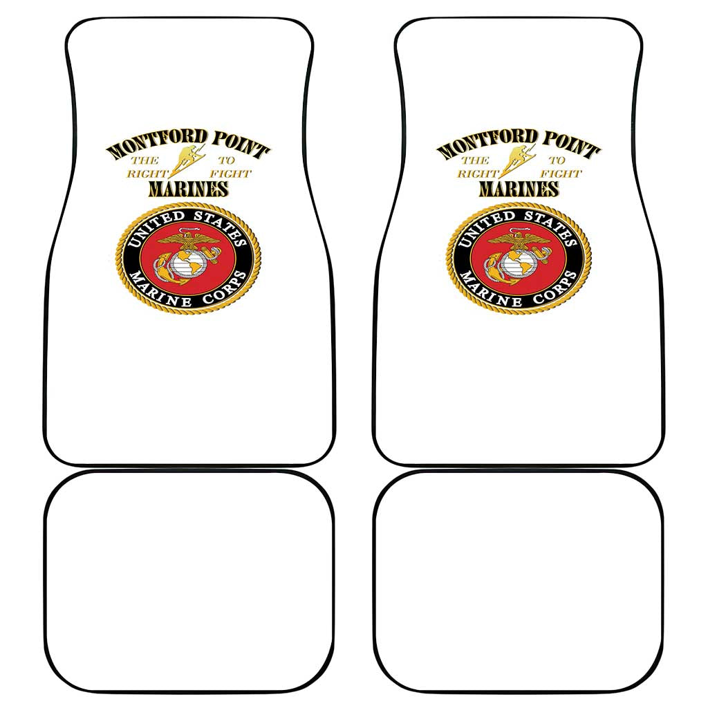 Montford Point Marines Car Mats African American Heroes White - African Pride