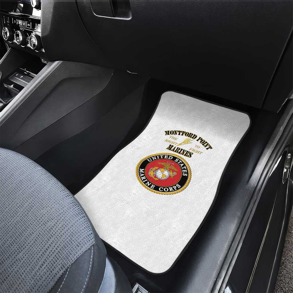 Montford Point Marines Car Mats African American Heroes White - African Pride
