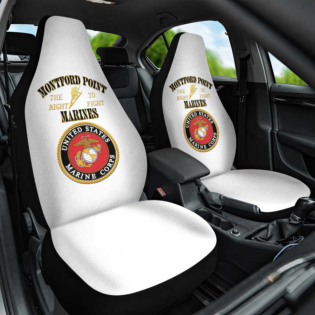 Montford Point Marines Car Seat Cover African American Heroes White - African Pride