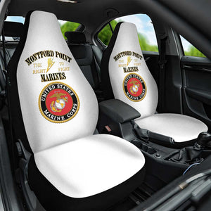 Montford Point Marines Car Seat Cover African American Heroes White - African Pride