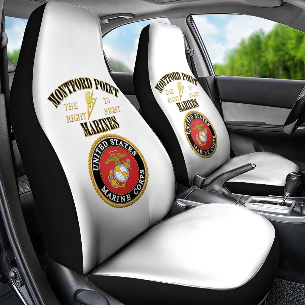 Montford Point Marines Car Seat Cover African American Heroes White - African Pride