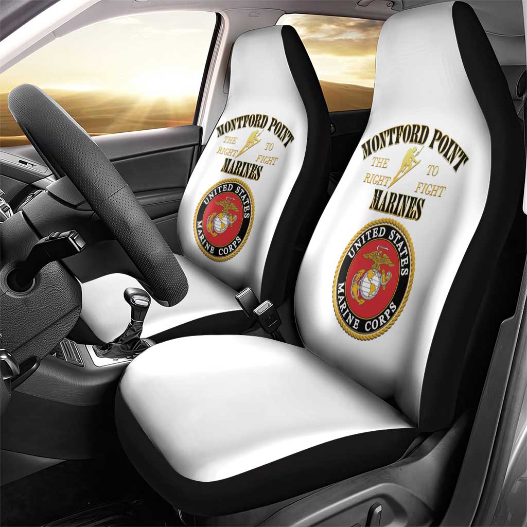 Montford Point Marines Car Seat Cover African American Heroes White - African Pride