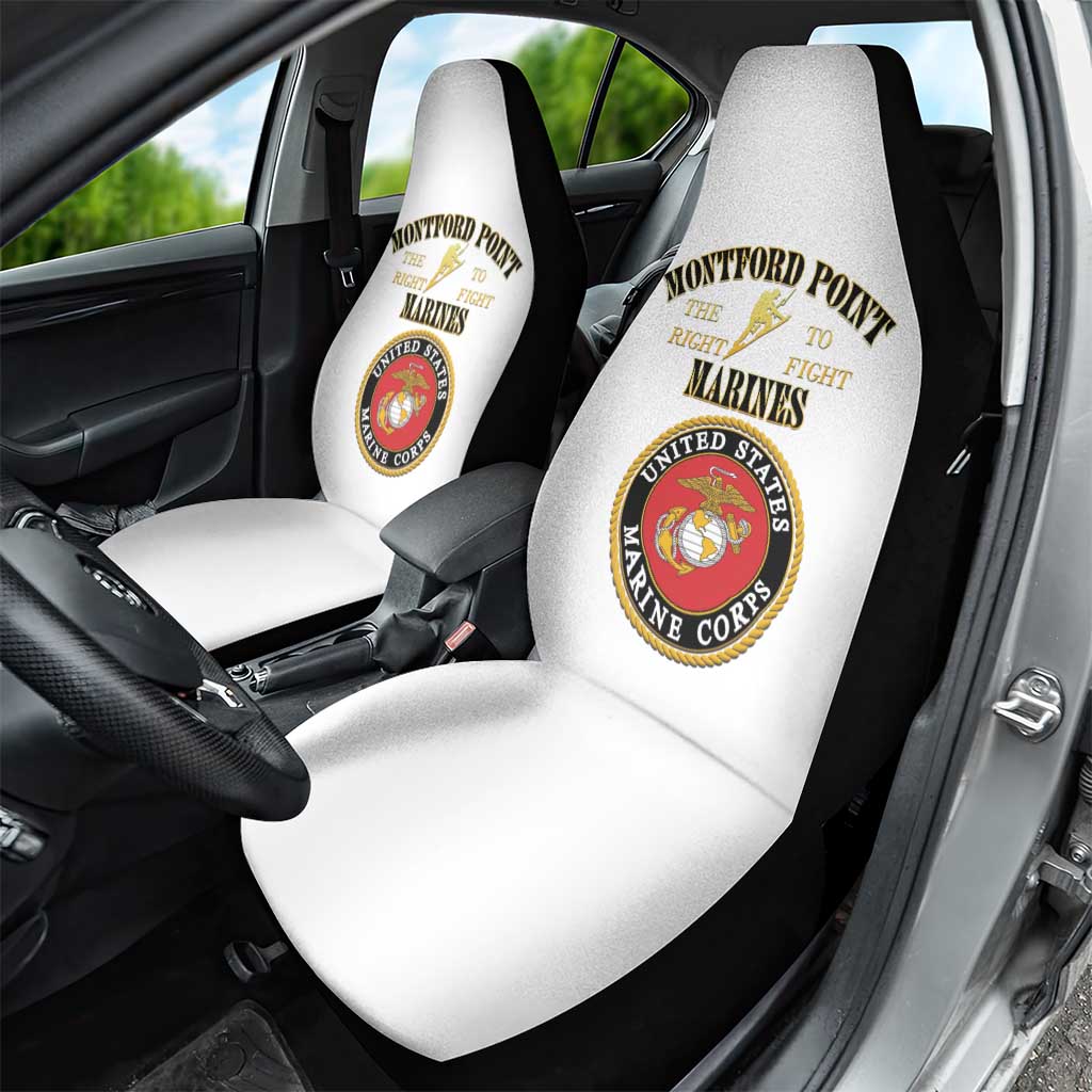 Montford Point Marines Car Seat Cover African American Heroes White - African Pride
