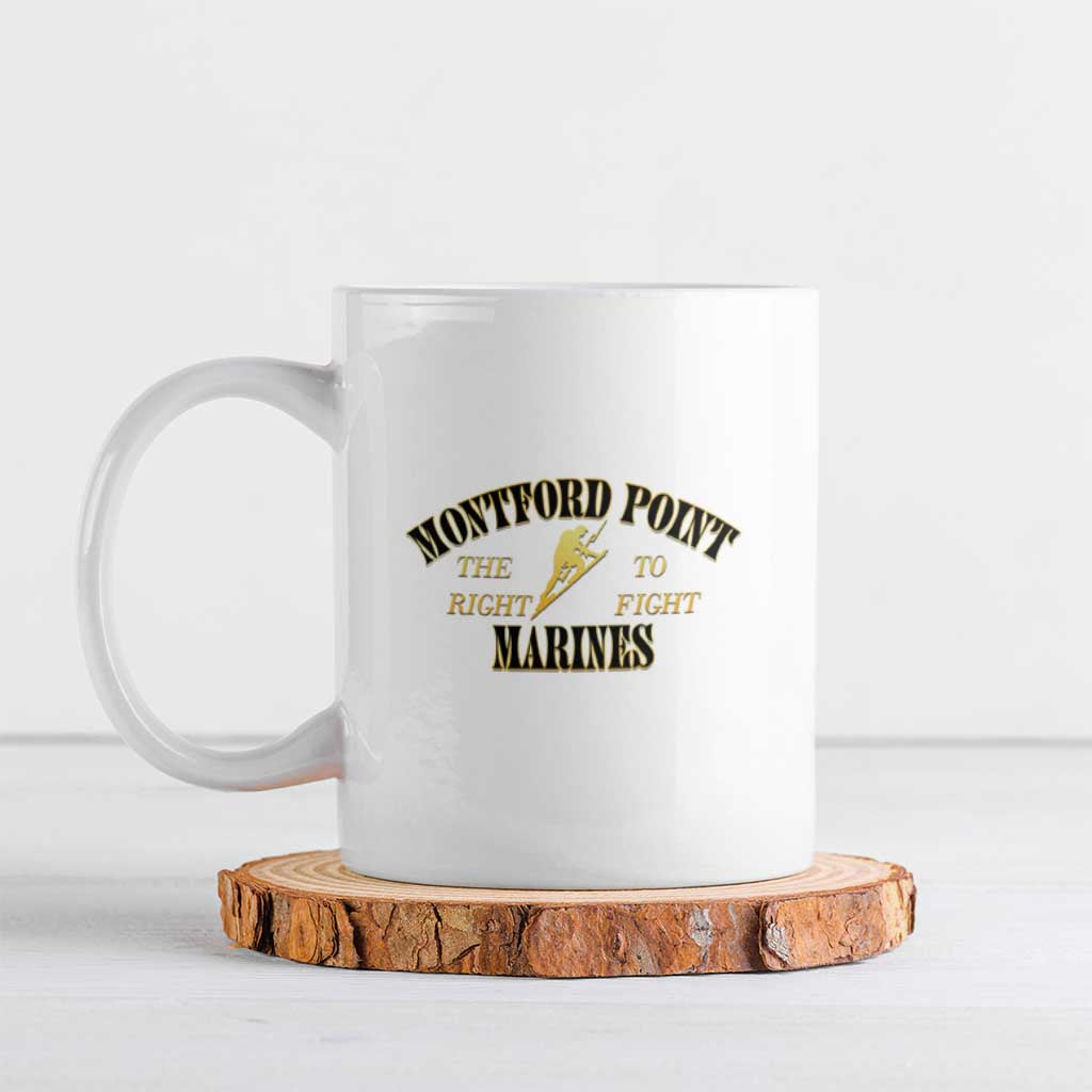 African American Marine Corps Legacy Ceramic Mug Montford Point Heritage White