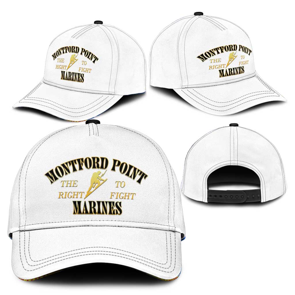 Montford Point Marines Classic Cap African American Heroes White - African Pride