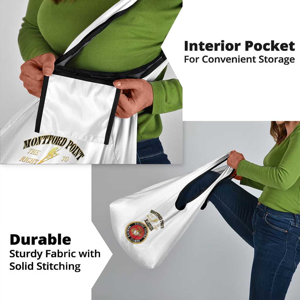 Montford Point Marines Grocery Bag African American Heroes White - African Pride