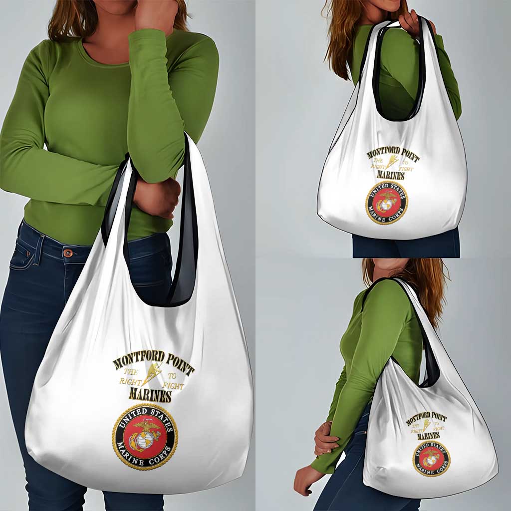 Montford Point Marines Grocery Bag African American Heroes White - African Pride