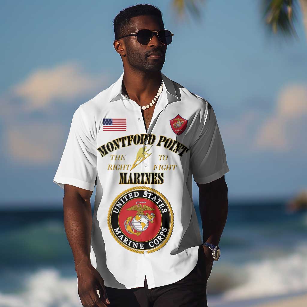Montford Point Marines Hawaiian Shirt African American Heroes White - African Pride