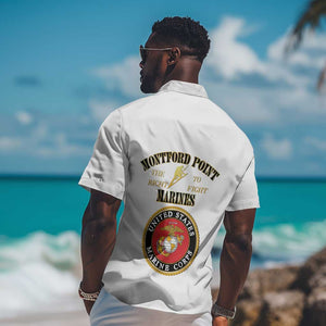 Montford Point Marines Hawaiian Shirt African American Heroes White - African Pride