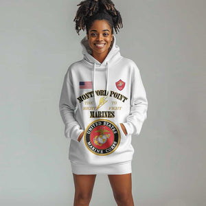 Montford Point Marines Hoodie Dress African American Heroes White - African Pride