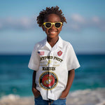 Montford Point Marines Kid Hawaiian Shirt African American Heroes White - African Pride