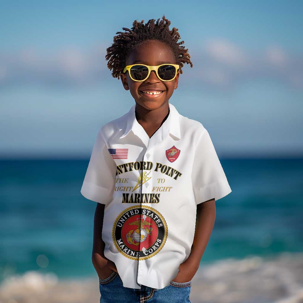 Montford Point Marines Kid Hawaiian Shirt African American Heroes White - African Pride