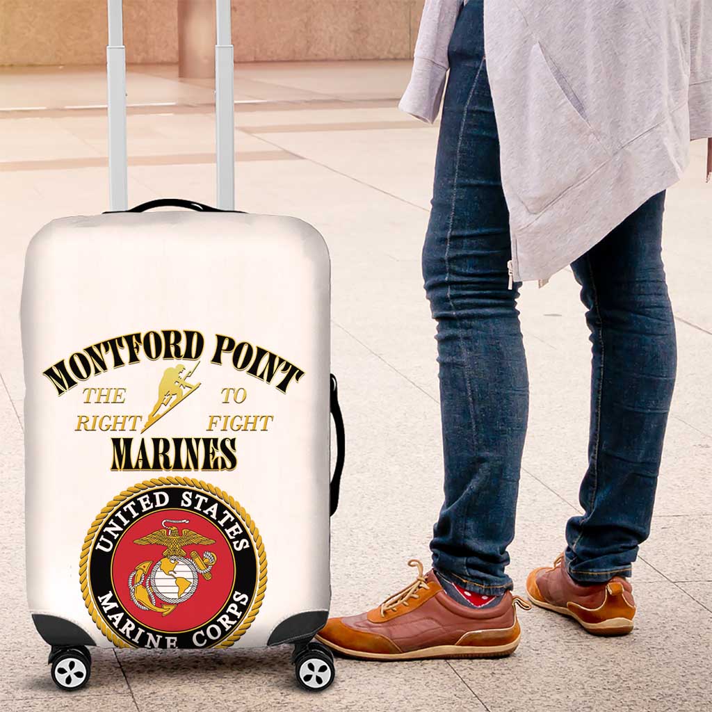 Montford Point Marines Luggage Cover African American Heroes White - African Pride