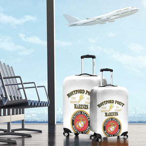 Montford Point Marines Luggage Cover African American Heroes White - African Pride