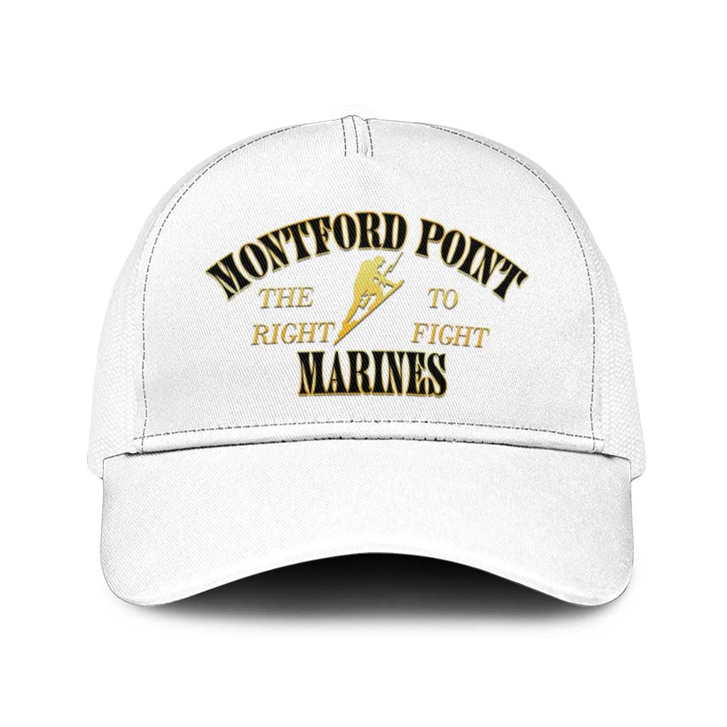 Montford Point Marines Mesh Trucker Cap African American Heroes White - African Pride