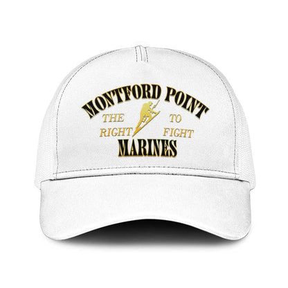Montford Point Marines Mesh Trucker Cap African American Heroes White - African Pride