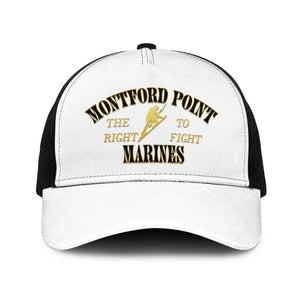 Montford Point Marines Mesh Trucker Cap African American Heroes White - African Pride
