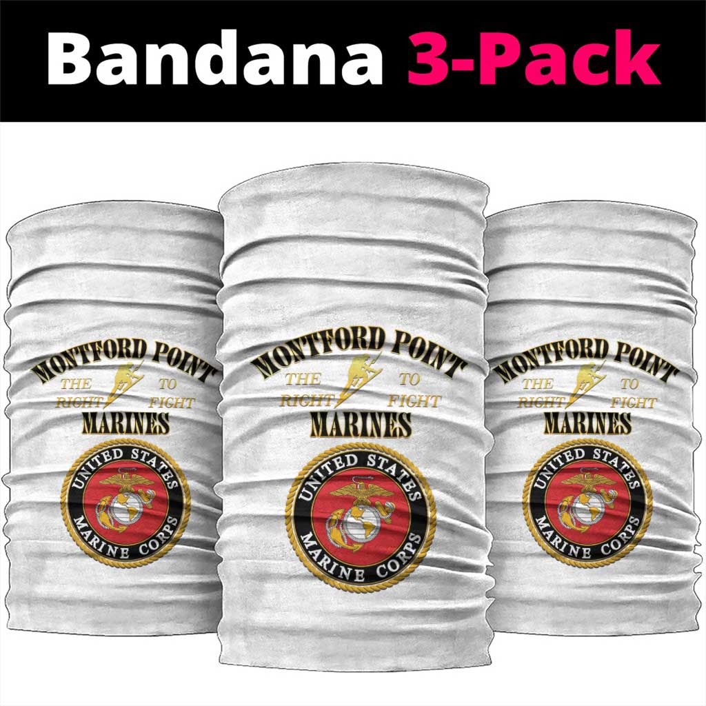 Montford Point Marines Neck Gaiter African American Heroes White - African Pride