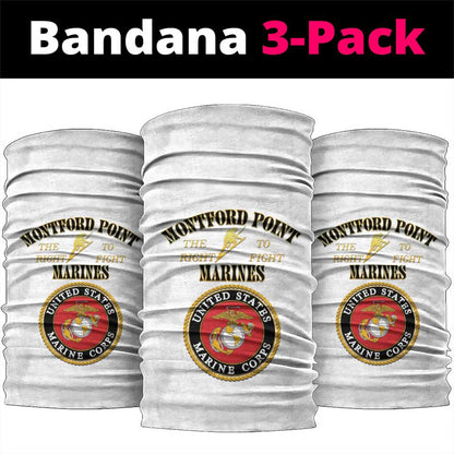 Montford Point Marines Neck Gaiter African American Heroes White - African Pride