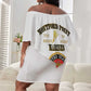 Montford Point Marines Off Shoulder Short Dress African American Heroes White - African Pride