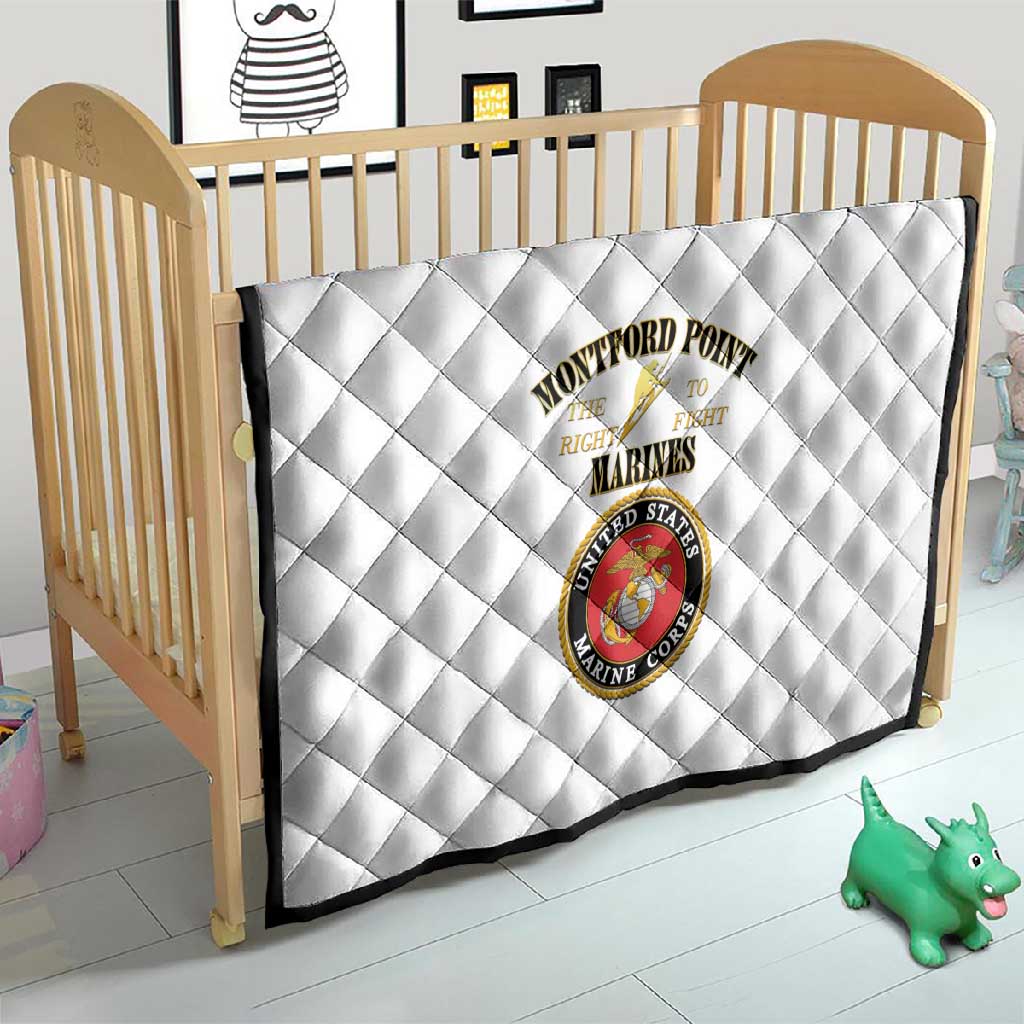 Montford Point Marines Quilt African American Heroes White - African Pride