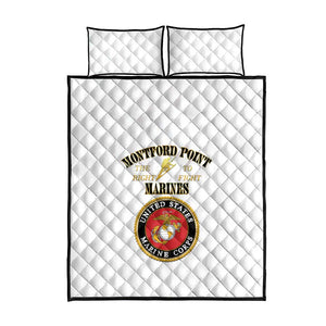 Montford Point Marines Quilt Bed Set African American Heroes White - African Pride