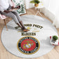 Montford Point Marines Round Carpet African American Heroes White - African Pride