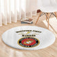 Montford Point Marines Round Carpet African American Heroes White - African Pride