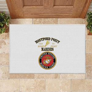 Montford Point Marines Rubber Doormat African American Heroes White - African Pride