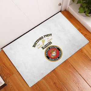 Montford Point Marines Rubber Doormat African American Heroes White - African Pride