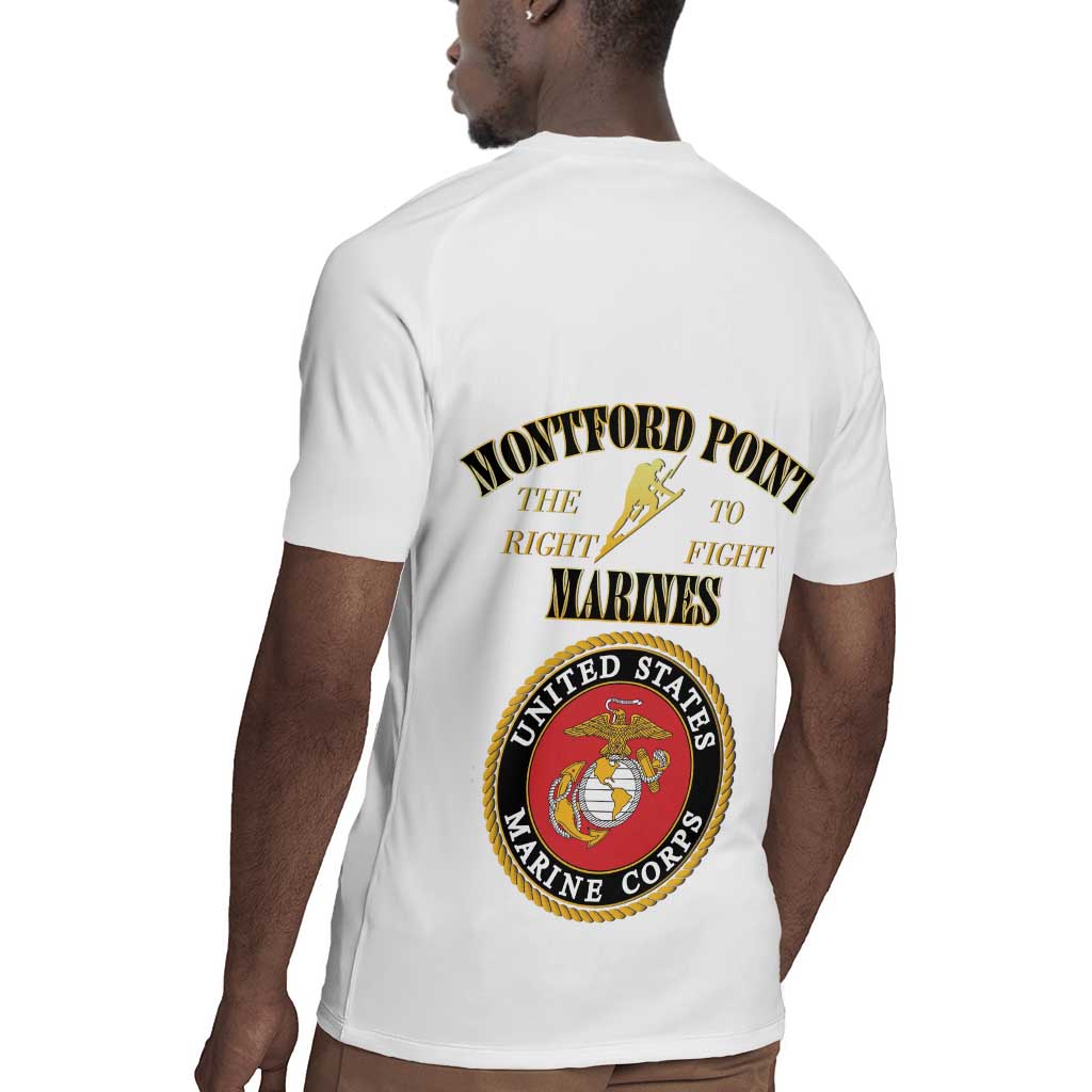 Montford Point Marines Rugby Jersey African American Heroes White - African Pride
