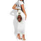 Montford Point Marines Short Sleeve Bodycon Dress African American Heroes White - African Pride