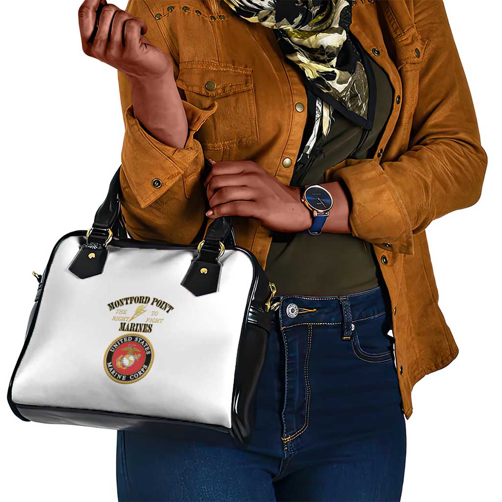 Montford Point Marines Shoulder Handbag African American Heroes White - African Pride