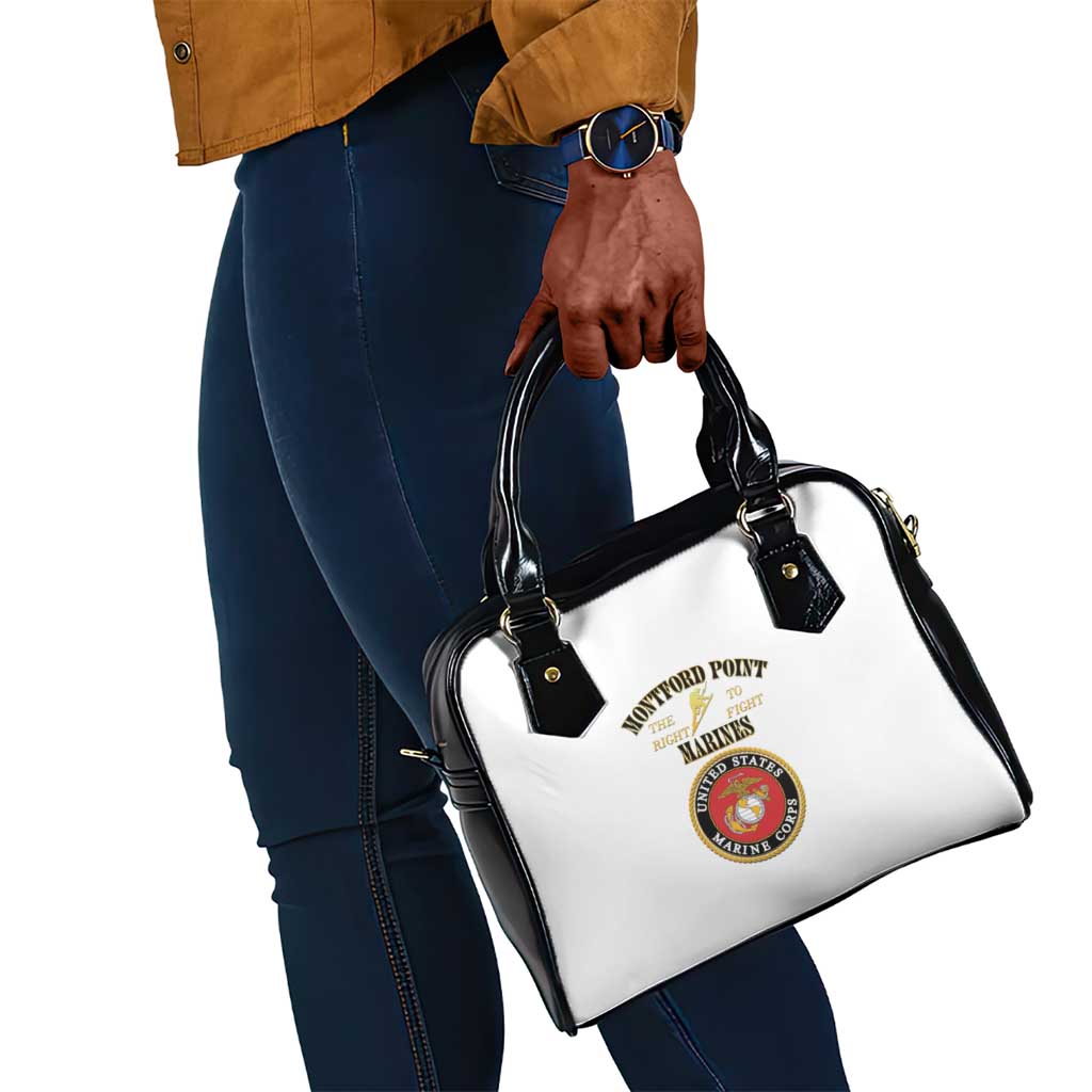 Montford Point Marines Shoulder Handbag African American Heroes White - African Pride