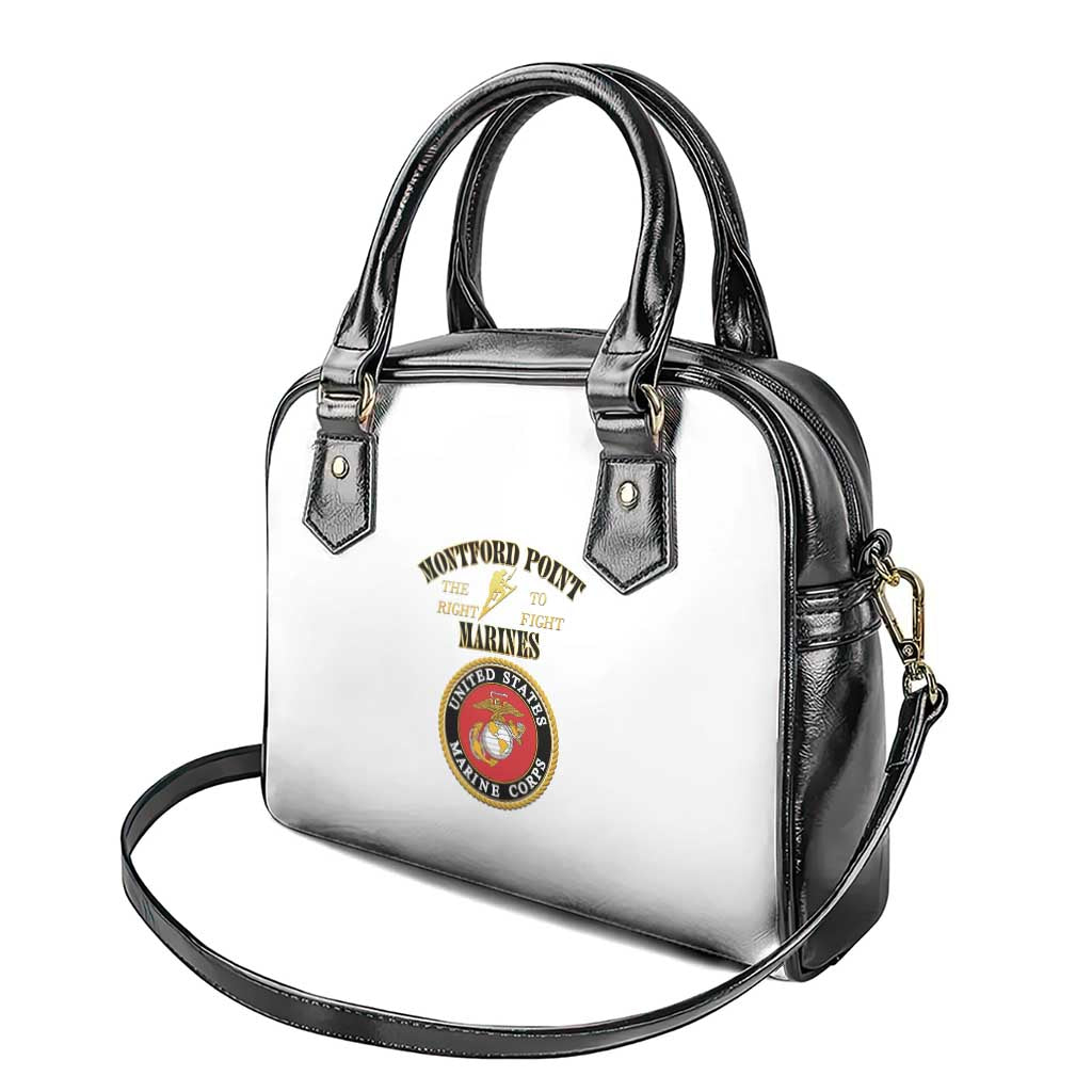 Montford Point Marines Shoulder Handbag African American Heroes White - African Pride