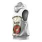 Montford Point Marines Sleeveless Hoodie African American Heroes White - African Pride