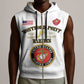 Montford Point Marines Sleeveless Zip Hoodie African American Heroes White - African Pride