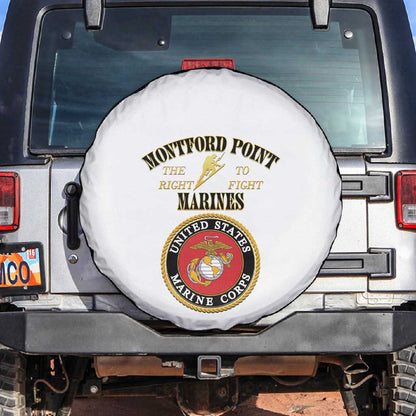 Montford Point Marines Spare Tire Cover African American Heroes White - African Pride
