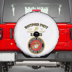 Montford Point Marines Spare Tire Cover African American Heroes White - African Pride
